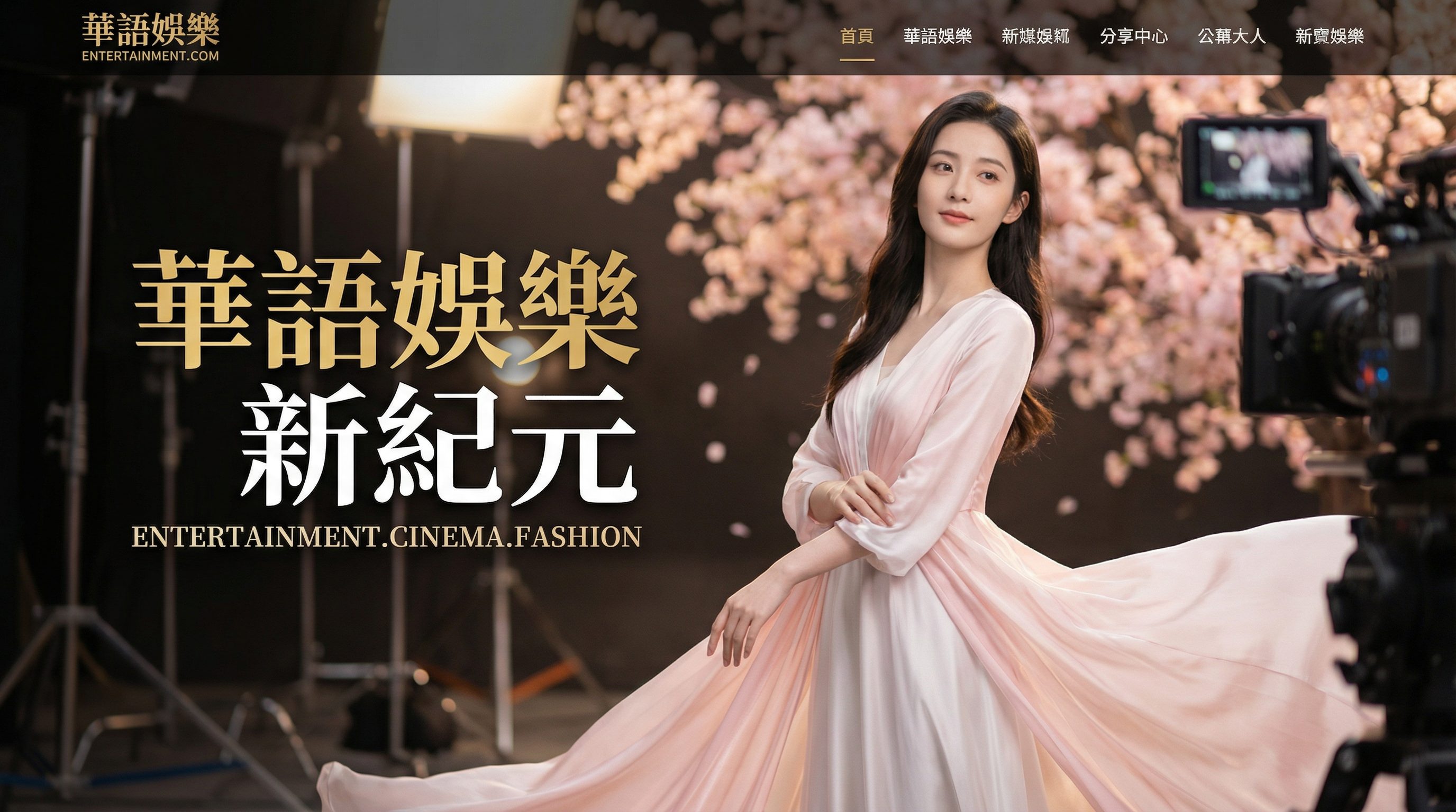 抖音风传媒影视传媒社区平台首页Banner